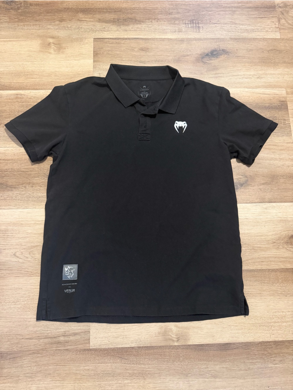 Venum Dodge Challenger SRT Demon 170 Men's Polo Sz XL Black Short Sleeve